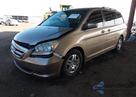 2007 Honda Odyssey Ex-L из США, поврежденный, VIN 5FNRL38767B102884